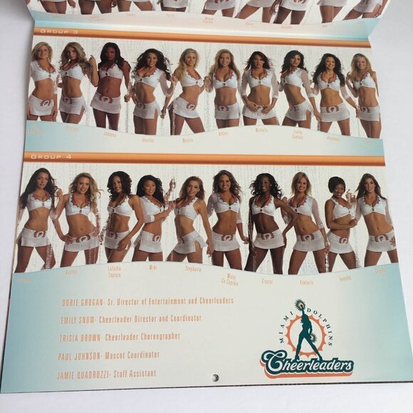 NEW Miami Dolphins Cheerleaders Discovery Cove 2008 2009 Sixteen Month Calendar - Picture 7 of 16